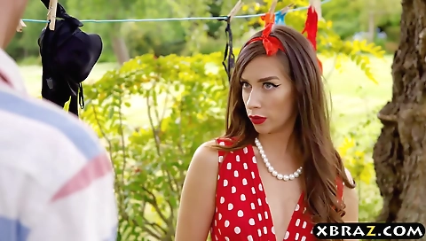 Sexy babe with big black cock