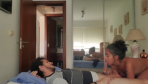 Hot massage and drilled hard