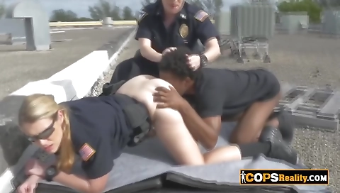 Sexy brunette hair with massive blowjob