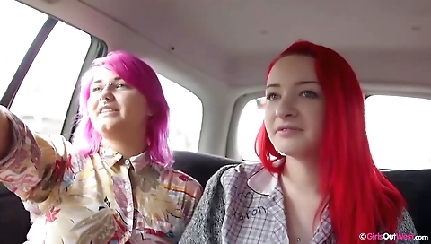 Slutty blonde babe with sex fight and dildo