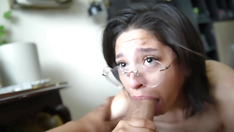 Sexy brunette hair with sex