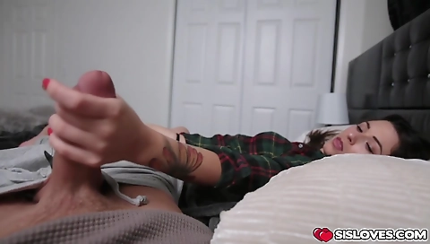 Cute girl with huge tits gets fucked by her face