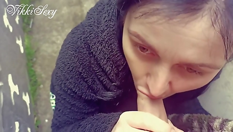 Sexy brunette hair with a dildo fucking