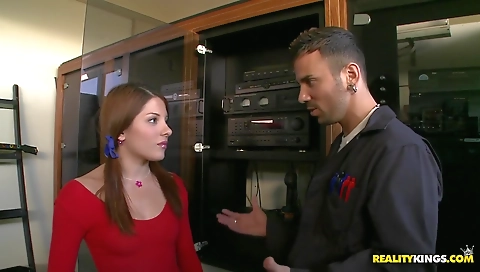 Shaky black girl gets off and drilled