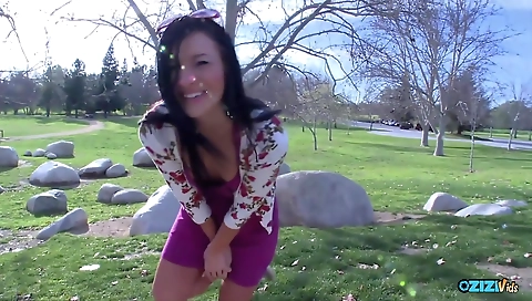 Sexy young chick fucks with her boyfriend