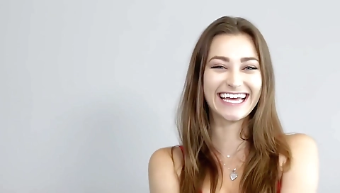 Sexy brunette hair with a massage