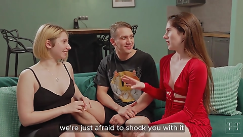 Sexy blond with foot worship by petered on the bed